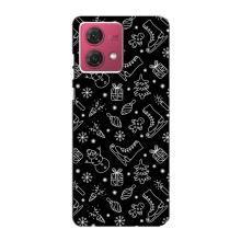 Новорічні, Святкові Чохли для Motorola MOTO G84 - 2024 год (Новорічний фон)