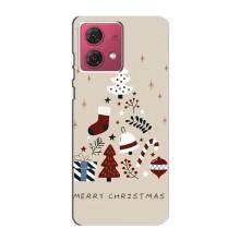 Різдвяні Чохли для Motorola MOTO G84 (VPrint) (Merry Christmas)