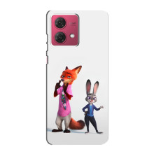 Силіконовий чохол з принтом Зоотрополіс для Motorola MOTO G84 – Джуді і Нік