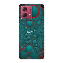 Силиконовый Чехол на Motorola MOTO G84 с картинкой Nike (Найк зеленый)