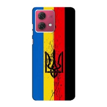 Украинские Чехлы для Motorola MOTO G84 с картинкой УПА (AlphaPrint) (Прапор УПА)