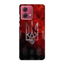 Украинские Чехлы для Motorola MOTO G84 с картинкой УПА (AlphaPrint) (ГЕРБ УПА)