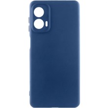 Чохол Silicone Cover Lakshmi Full Camera (AA) для Motorola Moto G85 – Синій