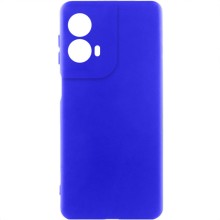 Чохол Silicone Cover Lakshmi Full Camera (AA) для Motorola Moto G85 – Синій