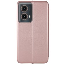 Шкіряний чохол-книжка Classy для Motorola Moto G85 – Rose Gold