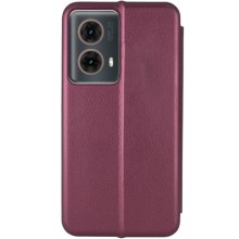 Шкіряний чохол-книжка Classy для Motorola Moto G85 – Бордовий