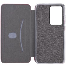Шкіряний чохол-книжка Classy для Motorola Moto G85 – Бордовий