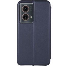 Шкіряний чохол-книжка Classy для Motorola Moto G85 – Темно-синій