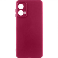 Чехол Silicone Cover Lakshmi Full Camera (AA) для Motorola Moto G85 – Бордовый