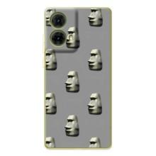 Бампер с принтом Мемы для Motorola MOTO G85 – Каменное лицо