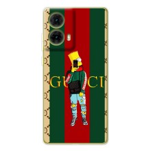 Брендновые Чехлы для Motorola MOTO G85 - (PREMIUMPrint) (Барт ГУЧЧИ)