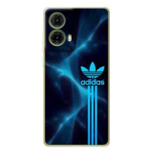 Чехлы Адидас для Motorola MOTO G85 (AlphaPrint) (Синий Адидас)