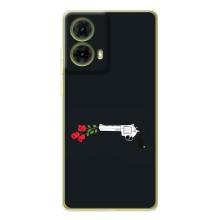 Чехлы (ART) Цветы на Motorola MOTO G85 (VPrint) (Неожиданные цветы)