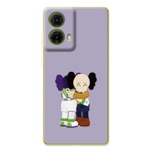 Чехлы для Motorola MOTO G85 - Bearbrick Louis Vuitton (PREMIUMPrint) (Дружба Беарбрик)