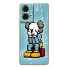 Чехлы для Motorola MOTO G85 - Bearbrick Louis Vuitton (PREMIUMPrint) (Плач Bearbrick)