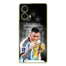 Чехлы для Motorola MOTO G85 (Leo чемпион) (AlphaPrint) (Месси Чемпион)
