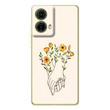 Чехлы для любимой на Мото G85 (VPrint) (Руки любви)