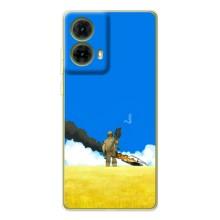 Чехлы на военную тематику для Motorola MOTO G85 – Попадание