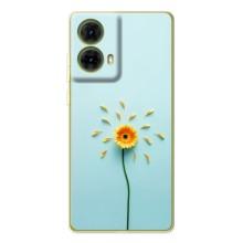 Чехлы с Цветами для Motorola MOTO G85 (VPrint) (Желтый цветок)