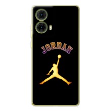Чехлы для Motorola MOTO G85 - с картинкой JORDAN (AlphaPrint) (Jordan Gold)