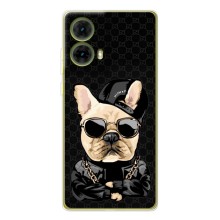 Чехлы с крутыми принтами для Motorola MOTO G85 - (PREMIUMPrint) (Стильная собака)