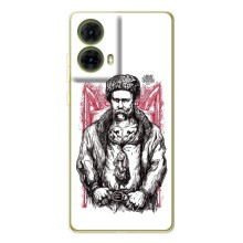 Чехлы для Motorola MOTO G85 с принтом Тараса Шевченко (AlphaPrint) (Козак Шевченко)
