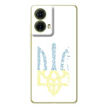 Чехлы для Motorola MOTO G85  Укр. Символика (AlphaPrint) (Герб из букв)