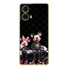 Чехол Disney Mouse Motorola MOTO G85 (PREMIUMPrint) (Семья Маусов)