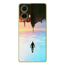 Чехол с человеком пауком для Motorola MOTO G85 - (AlphaPrint) (Паук человек)