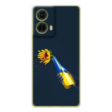 Чехол для Патриота Украины Motorola MOTO G85 - (AlphaPrint) – Коктейль молотова