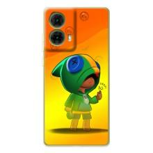 Чехол Бравл Старс для Motorola MOTO G85 – LEON в кофте