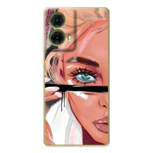 Чехол с печатью для Motorola MOTO G85 - (Мода) (AlphaPrint) (Макияж)