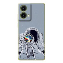 Чохол NASA для Motorola MOTO G85 (AlphaPrint) (Космонавт фото)