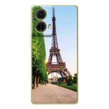 Чехол Эйфелева Башня для Motorola MOTO G85 - (AlphaPrint) (Дорога в Париж)