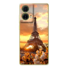Чехол Эйфелева Башня для Motorola MOTO G85 - (AlphaPrint) (Солнечная башня)