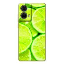 Чохол з зображенням смачної їжі для Motorola MOTO G85 – Лайм