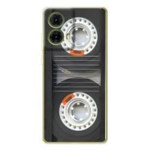Чехол с Прикольным принтом на Motorola MOTO G85 (Кассета магнитофона)