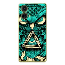 Чехол с птицами на Motorola MOTO G85 (VPrint) (Сова с глазом)