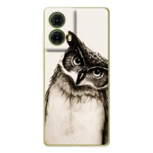 Чехол с птицами на Motorola MOTO G85 (VPrint) (Сова)