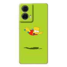 Чехол с Симпсонами для Motorola MOTO G85 (VPrint) (Барт Симпсон)
