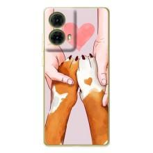 Чохол (ТПУ) Милі песики для Motorola MOTO G85 (Любов до собак)