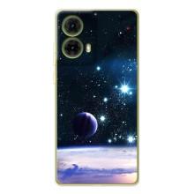 Чехол (ТПУ) с планетами на Motorola MOTO G85 – Космический вид