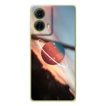 Чехол (ТПУ) с планетами на Motorola MOTO G85 – Сатурн