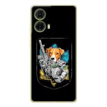 Чехол с принтом для Motorola MOTO G85 – Патрон Воин