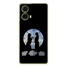 Чехлы Венсдей на Motorola MOTO G85 Уэнсдей (AlphaPrint) (комната Уэнздей)