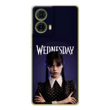 Чехлы Венсдей на Motorola MOTO G85 Уэнсдей (AlphaPrint) (Wednesday)