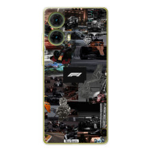 Чехол Формула1 на Motorola MOTO G85 – Коллаж Ф1