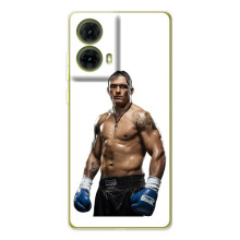 Чехол с картинкой Александр Усик для Motorola MOTO G85 – Усик на белом