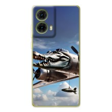 Чехол с мемом Тралалело тралала на Motorola MOTO G85 (Бомбардиро крокодило)