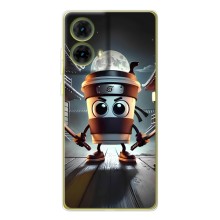Чехол с мемом Тралалело тралала на Motorola MOTO G85 (Капучино асасино)